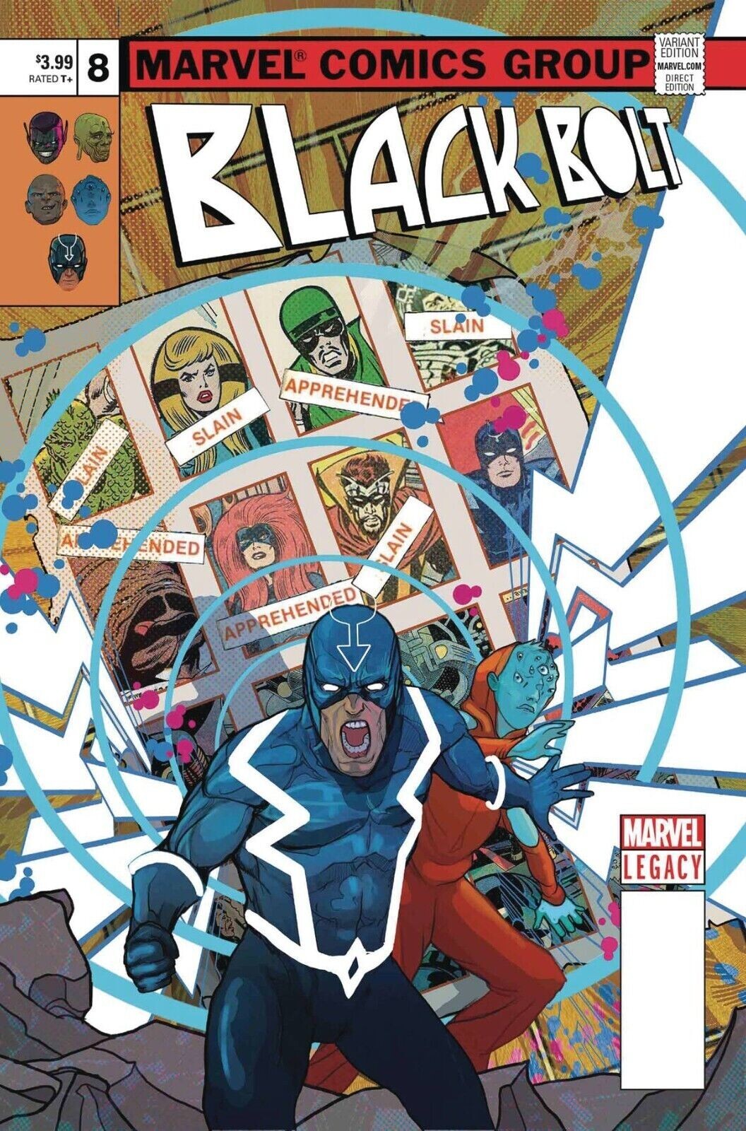 Black Bolt (2017) #8 (Lenticular Variant)