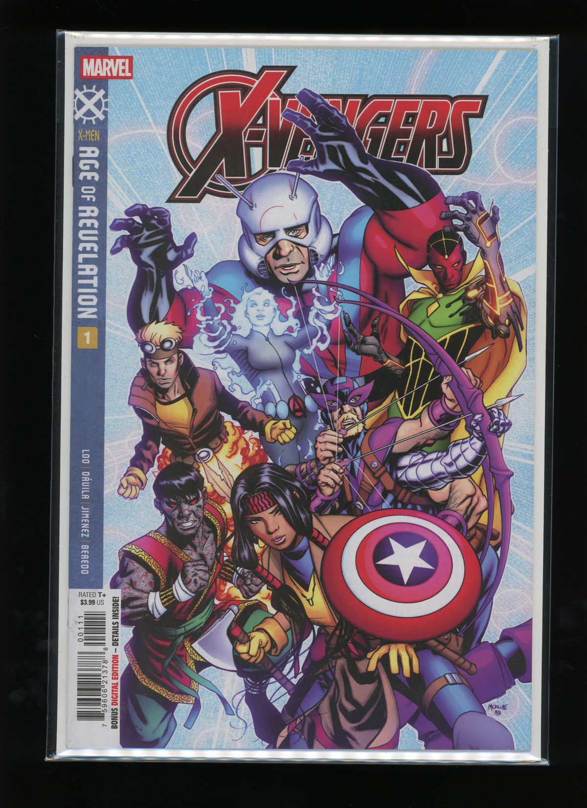 Front cover of X-Vengers #1 published by Marvel Comics in 2025